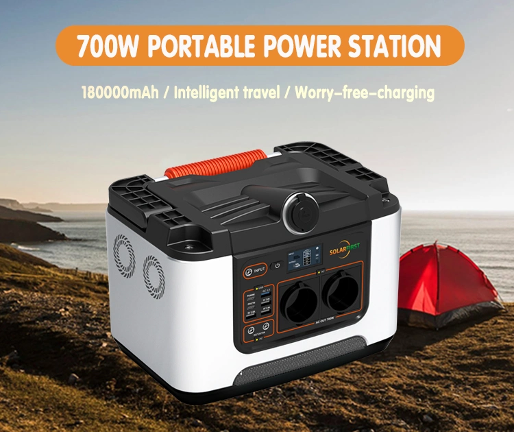 Portable Power Bank Generator LiFePO4 700W Portable Power Station