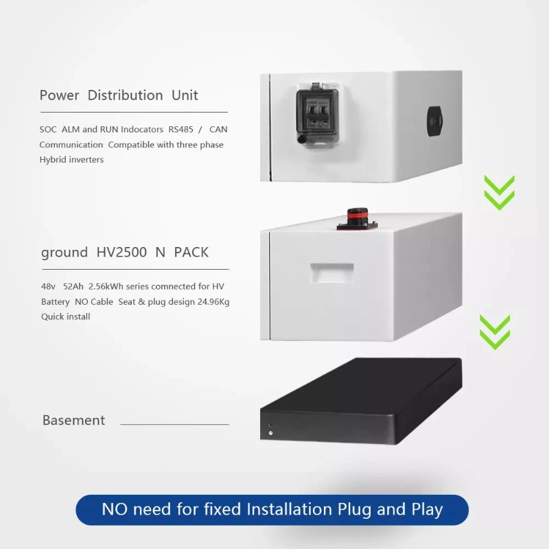 HFIE Prouduction High Voltage 51.2V 20/15/10 Kwh Lithium Ion Batteries LiFePO4 Solar Power Bank For Home Energy Storage Systems