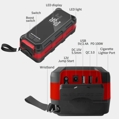 Generatore solare da campeggio AC 220V della centrale elettrica portatile Power Bank 200W per la caccia di viaggio in campeggio all'aperto