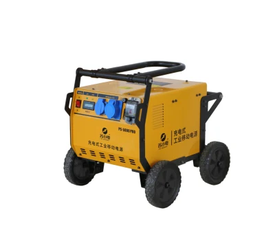 Centrale elettrica portatile con banco di batterie al litio trolley da 5000 W e generatore